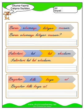 B sesi Çalışma Sayfaları